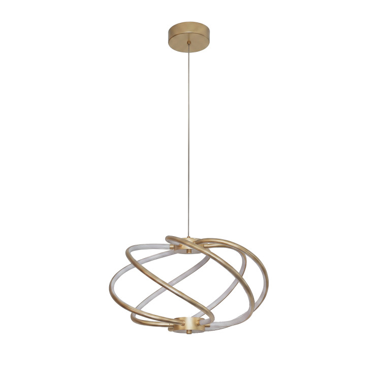 nowoczesna lampa wisząca złota LED Kandor - 12643