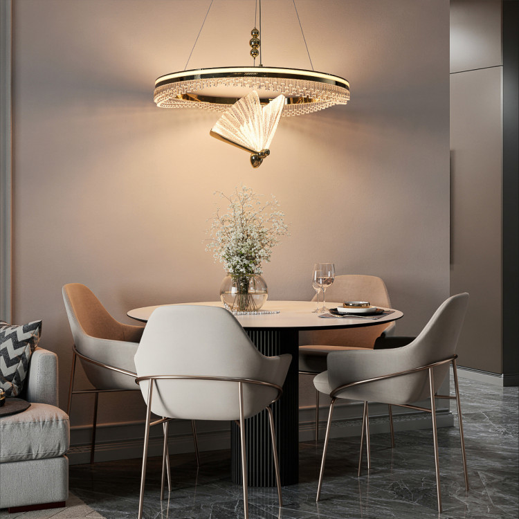 lampa złota LED z kryształkami Marissa - 12647