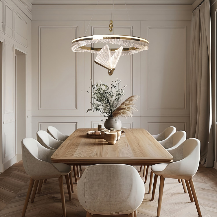 nowoczesna lampa glamour złota LED Cristal - 12648