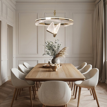 nowoczesna lampa glamour złota LED Cristal