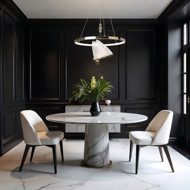 złota lampa wisząca ring LED nad stół