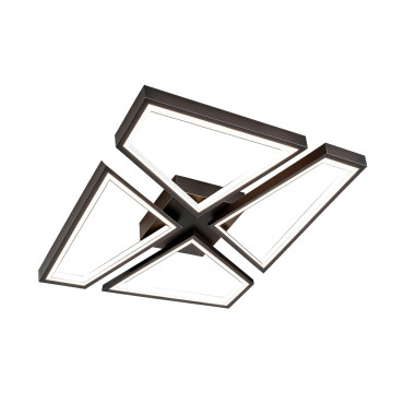 plafon Nivra czarny LED CCT nowoczesny sufitowy