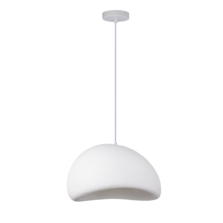 lampa wisząca biała duża minimalistyczna - 12716