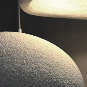 lampa wisząca nube 50 cm zbliżenie klosza