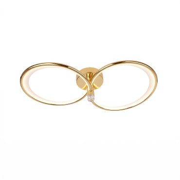 plafon Azina 2 złoty LED nowoczesna lampa sufitowa