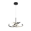 Lampa wisząca Spider 48 cm czarna LED CCT