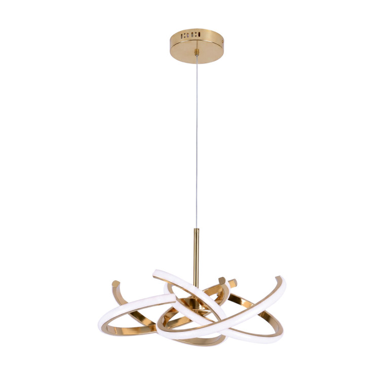 Lampa wisząca Spider 48 cm złota LED CCT - 12728