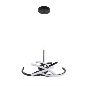 Lampa wisząca Spider 58 cm czarna LED CCT