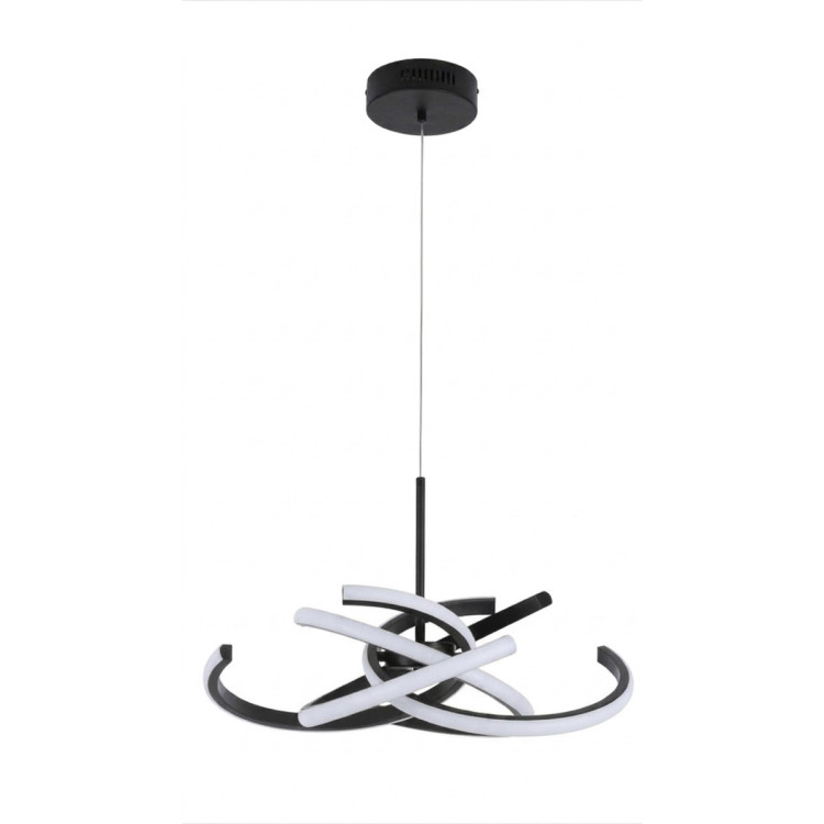 Lampa wisząca Spider 58 cm czarna LED CCT - 12734