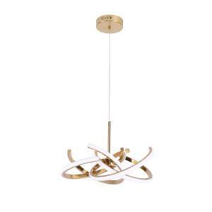 Lampa wisząca Spider 58 cm złota LED CCT