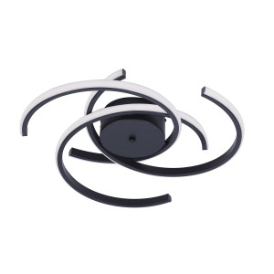 Plafon Spider 51 cm czarny LED CCT