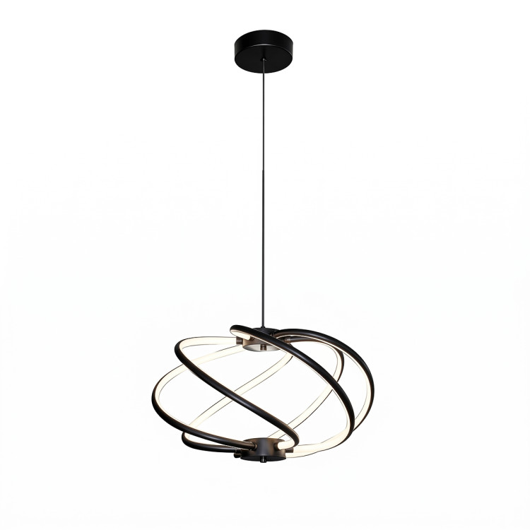 Lampa wisząca Kandor czarna LED CCT - 12751