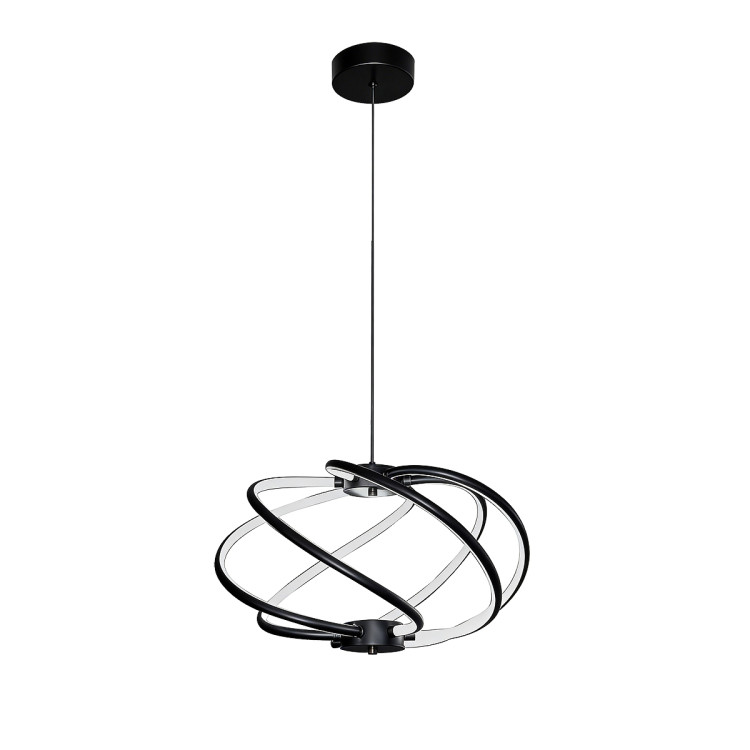 Lampa wisząca Kandor czarna LED CCT - 12755