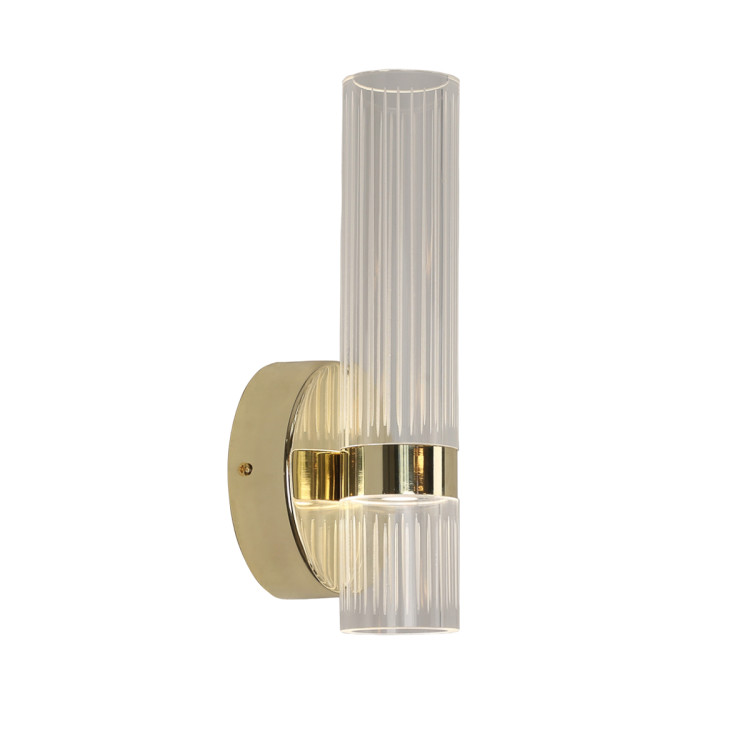 Nowoczesny kinkiet LED Ambiente złoty - 12769