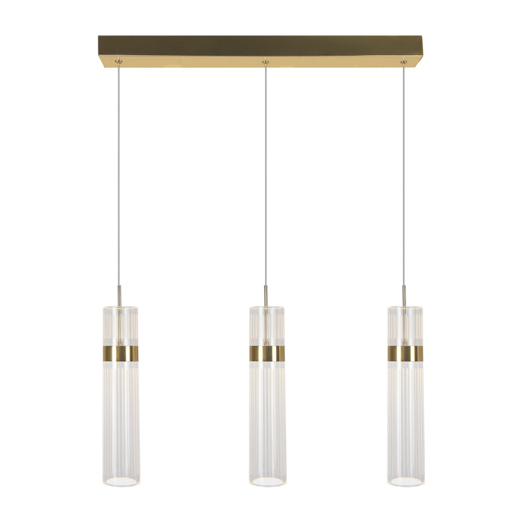 Lampa wisząca Ambiente 3 złota LED CCT - 12806