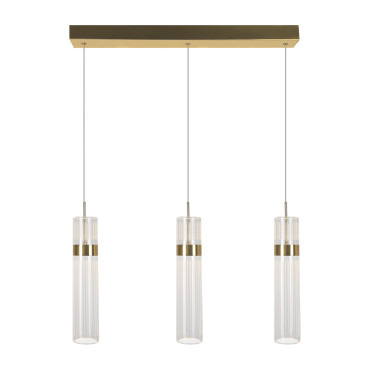 Lampa wisząca Ambiente 3 złota LED CCT