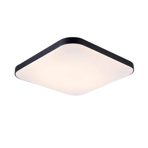 Plafon kwadratowy Babilon 33 cm czarny LED 4000K