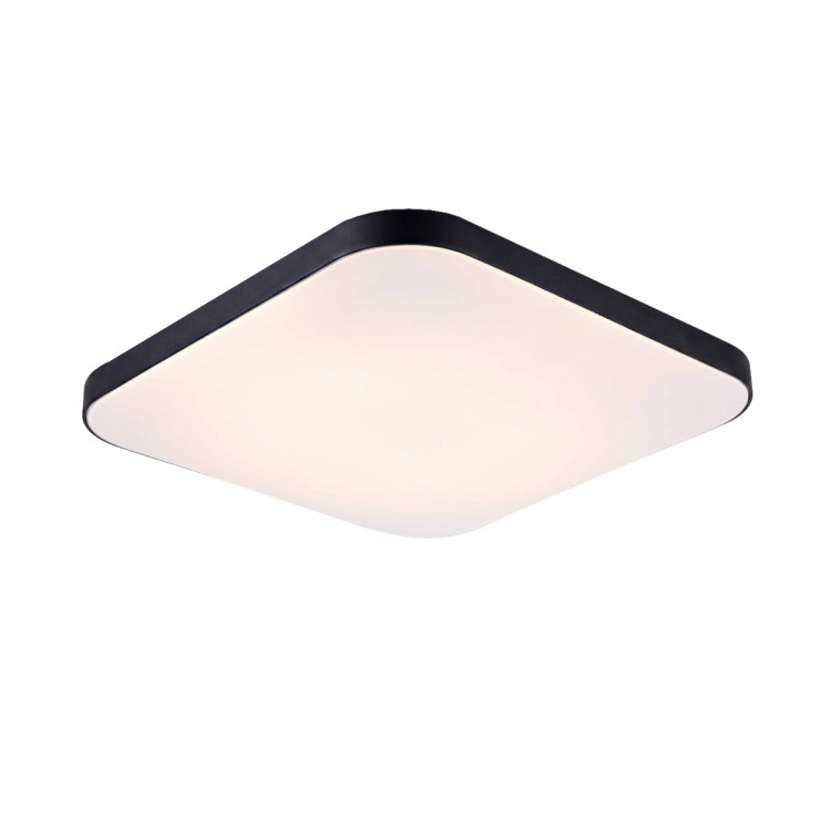 Plafon kwadratowy Babilon 33 cm czarny LED 4000K - 12840