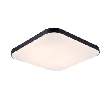Plafon kwadratowy Babilon 33 cm czarny LED 4000K