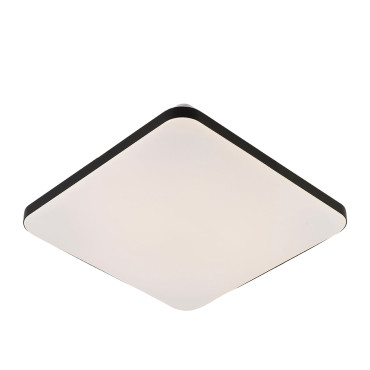 Plafon kwadratowy Babilon 38 cm czarny LED 4000K