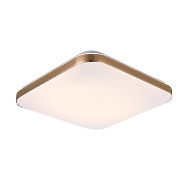 Plafon kwadratowy Babilon 33 cm złoty LED 4000K