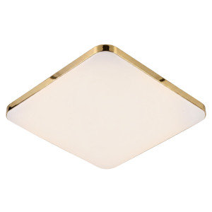 Plafon kwadratowy Babilon 38 cm złoty LED 4000K