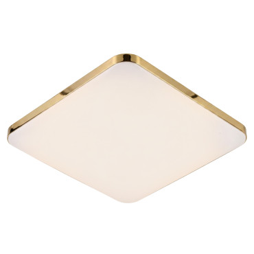 Plafon kwadratowy Babilon 38 cm złoty LED 4000K