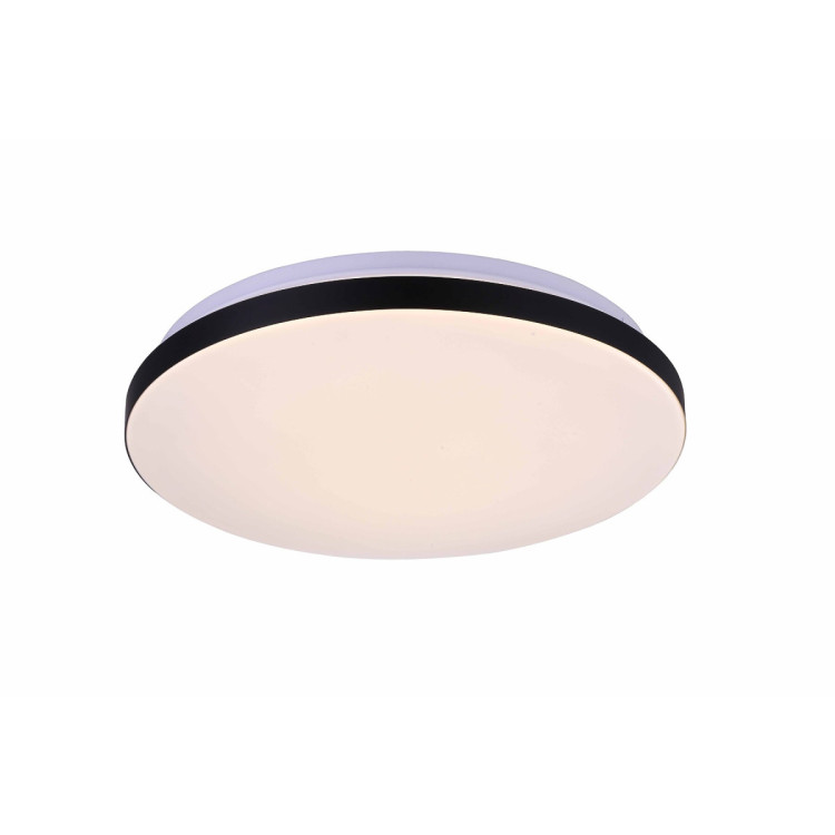 Plafon okrągły Babilon 33 cm czarny LED 4000K - 12888