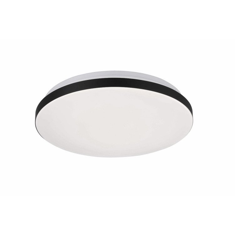 Okrągły plafon LED Babilon czarny - 12892