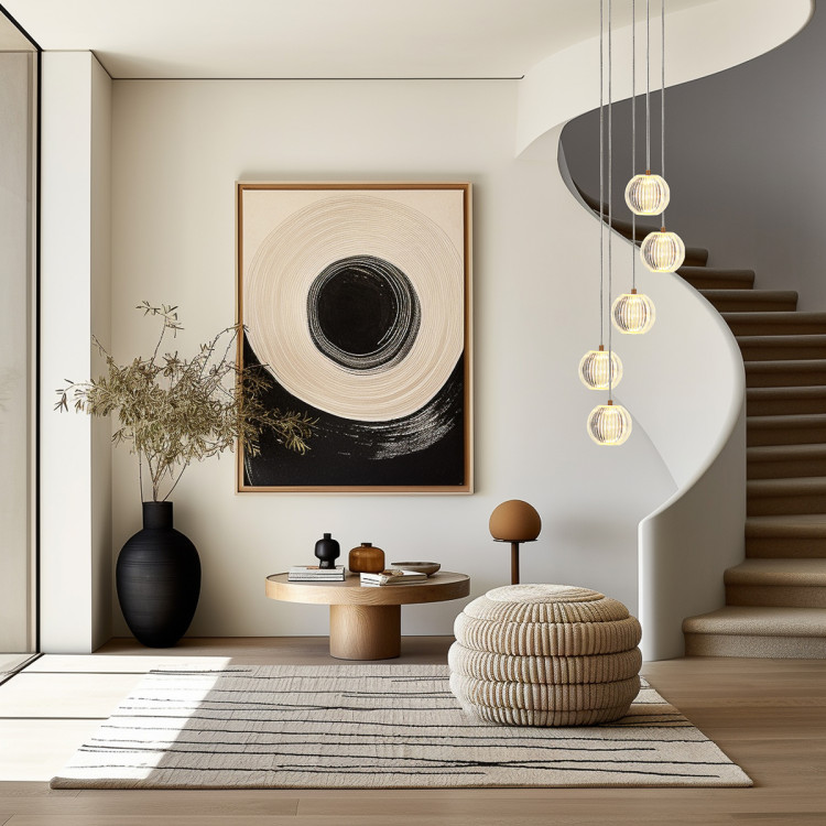 Złota lampa wisząca Brillant 5 LED - 12965
