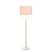 Lampa podłogowa Fogo biała 2xE27