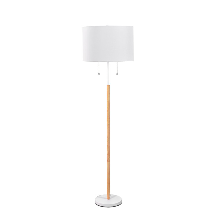 Lampa stojąca Fogo biała 2xE27 - 12982