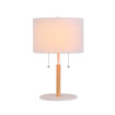 Lampa stołowa Fogo biała 2xE27