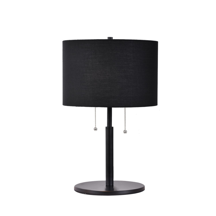 Czarna lampa stołowa Fogo nowoczesna - 12998