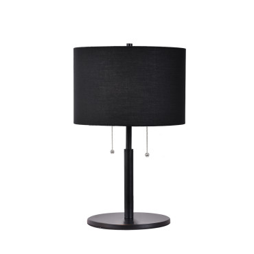 Czarna lampa stołowa Fogo nowoczesna