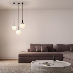 Nowoczesna lampa Dorado czarna do salonu