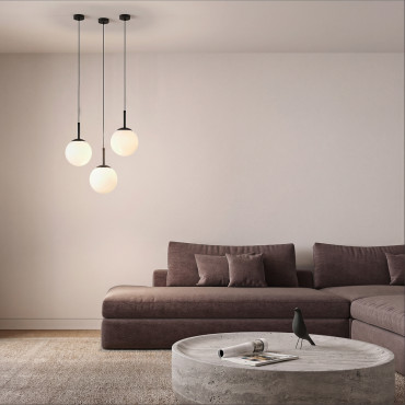 Nowoczesna lampa Dorado czarna do salonu