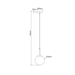 Lampa ze szklanym kloszem Dorado złota