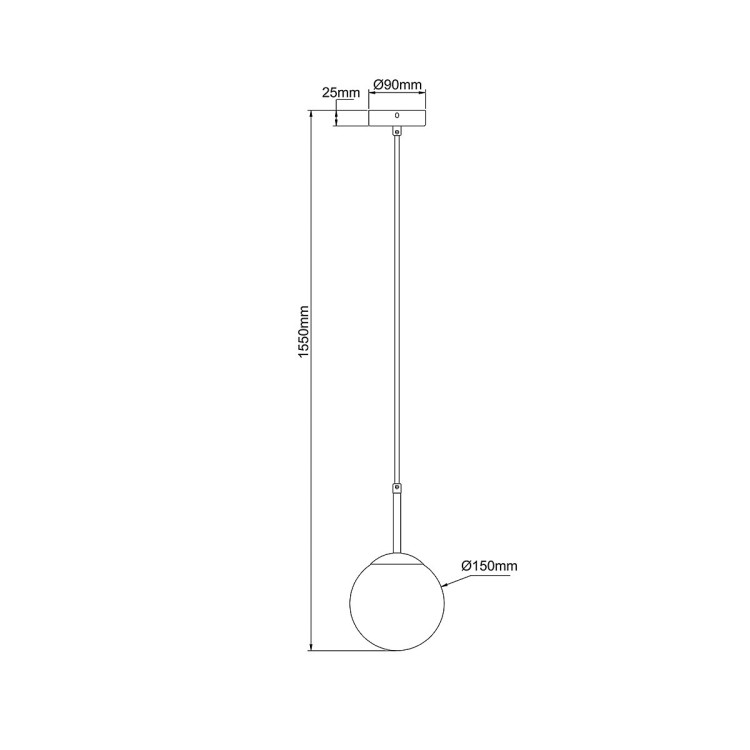 Lampa ze szklanym kloszem Dorado złota - 13013