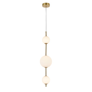 Lampa wisząca Dorado 3 LED pionowa złota