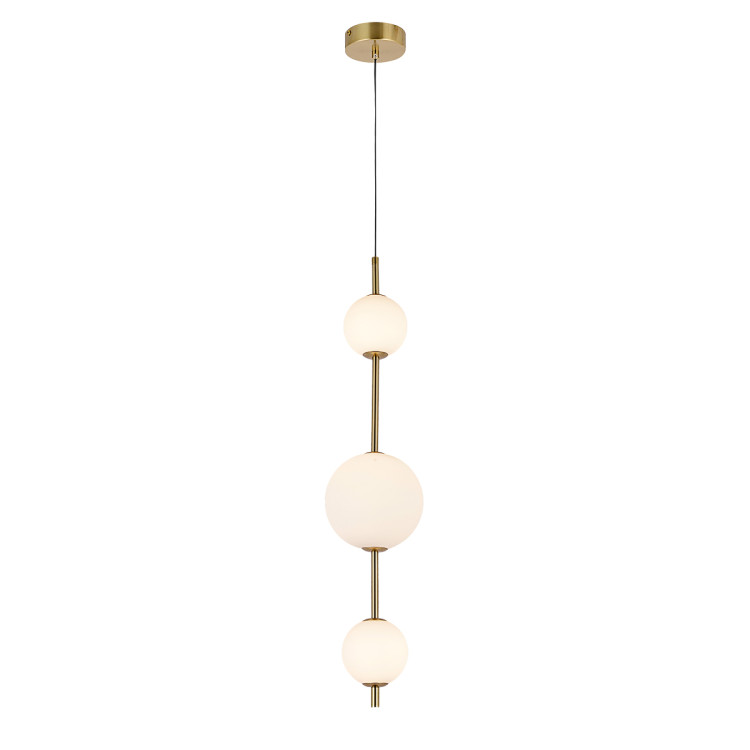 Lampa wisząca Dorado 3 LED pionowa złota - 13020