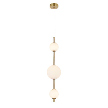 Lampa wisząca Dorado 3 LED pionowa złota