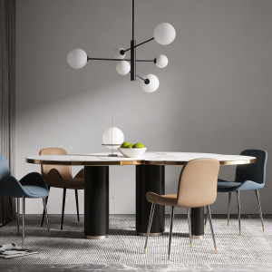 Lampa wisząca Dorado czarna 6xG9
