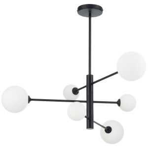 Lampa wisząca Dorado czarna 6xG9