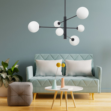 Lampa wisząca Dorado czarna 6xG9