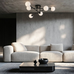 Designerska lampa sufitowa Dorado czarna