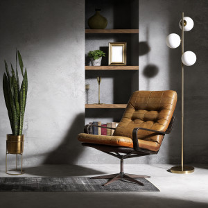 Designerska lampa podłogowa glamour