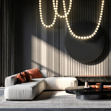 Nowoczesna lampa LED CCT złota