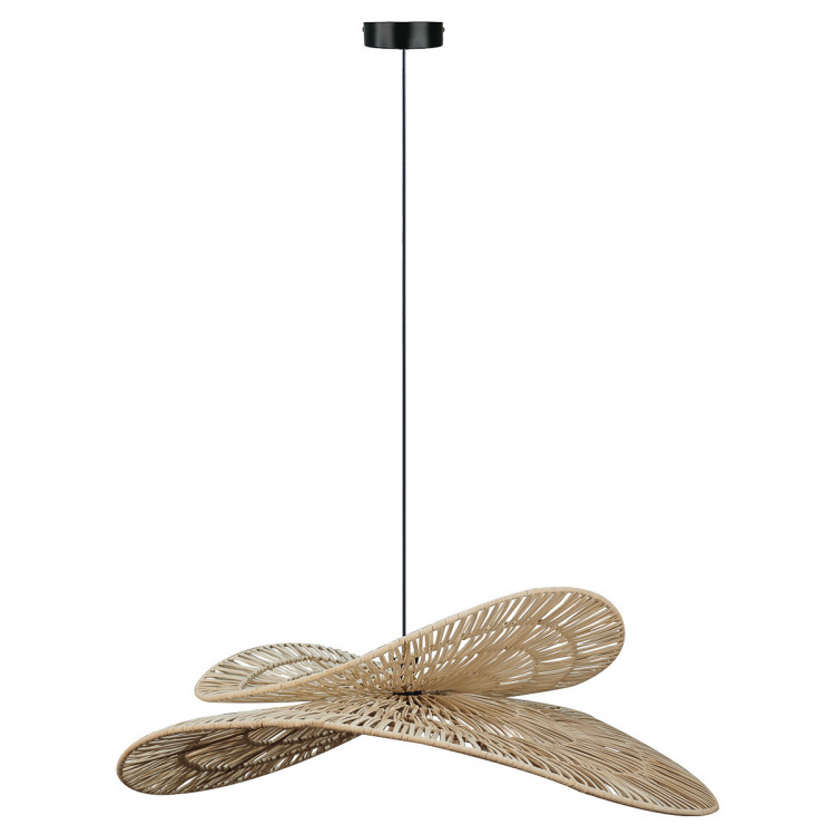 Rattanowa lampa wisząca Raya naturalna 1xE27 - 13218