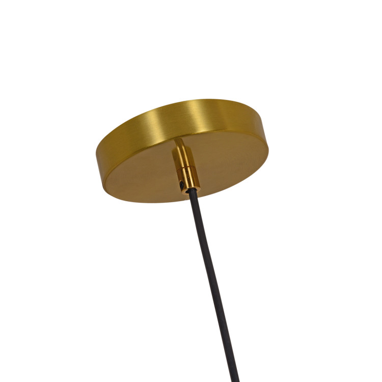 Bursztynowa lampa wisząca do nowoczesnego wnętrza - 13228